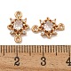Подвески-звездочки из латуни с кубическим цирконием KK-U037-32G-4