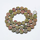 Природные Unakite бисер нитей G-T122-03I-2