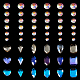 Pandahall 24 стиль прозрачные стеклянные кабошоны k9 GLAA-TA0001-24-3