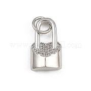 Латунные микро проложить кубического циркония подвески KK-A269-48P