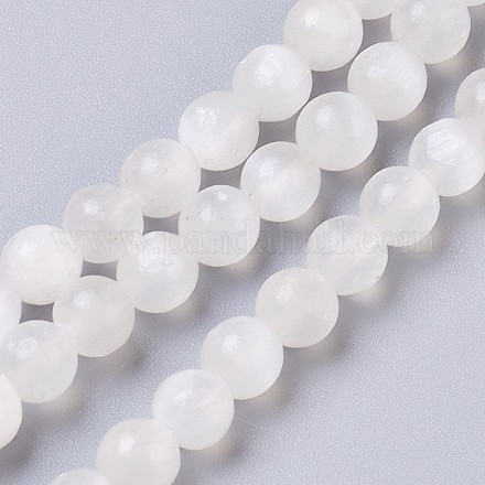 Нити из натурального селенита G-I203-C-6mm-1