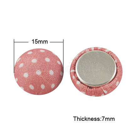 Тканые кабошонов WOVE-S037-15mm-7-1