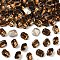 Preciosa® MAXIMA Crystal Fancy Stones, Czech Crystal, 435 34 222 Octagon, Dura Foiling, 10220 Smoked Topaz, 8x6mm