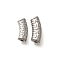 304 Stainless Steel Curved Tube Beads, Stainless Steel Color, 14x5mm, Hole: 1.8mm