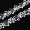Baking Paint Glass Beads Strands, Star & Bowknot, Clear, 13.5~14x14~15x7.5~8.5mm, Hole: 0.8~0.9mm, about 49~50pcs/strand, 23.62~24.02 inch(60~61cm)