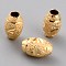 Brass Beads, Long-Lasting Plated, Barrel, Real 24K Gold Plated, 8x5mm, Hole: 2mm