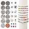 Pandahall 1550Pcs 12 Style Plating ABS & CCB Plastic Beads, Opaque Acrylic Beads, Mixed Shape, Mixed Color, 3~8x2.5~7x1.5~5.5mm, Hole: 1~1.8mm