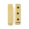 Ion Plating(IP) 304 Stainless Steel Multi-Strand Links, Rectangle, Golden, 3.5x15.5x4mm, Hole: 1.4mm