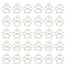 SUNNYCLUE 1 Box 30Pcs Paw Charms Paw Cat Charm Stainless Steel Paw Print Charms Adorable Hollow Charm Pets Animal Footprint Charm for Jewelry Making Charms DIY Craft Bracelets Necklace Earrings