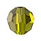 Preciosa® Crystal Beads, Czech Crystal, 451 19 602 Round, 50230 Olivine, 3mm, Hole: 0.5mm