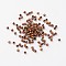 Iron Spacer Beads, Nickel Free, Round, Red Copper, about 3mm in diameter, 3mm thick, hole: 1.2mm