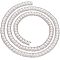 Double Rows Alloy Rhinestone Cup Chain, with ABS Imitation Pearl Beads, Crystal, 914x11.5x6mm, 1 Yard/box