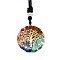Resin & Natural & Synthetic Mixed Gemstone Pendant Necklaces, Tree of Life, 25.59 inch(65cm)