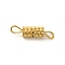 304 Stainless Steel Screw Claps, Golden, 16x4x4mm, Hole: 2x1.5mm