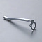 Alloy Replacement Pen Clips, Snap In Pencil Clips for Shirt Pocket, Pen Findings for Hanging Pendants, School & Office Supplies, Platinum, 42x12mm, Inner Diameter: 6mm
