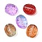 Glass Beads, Oval, Mixed Color, 18x15.5x12mm, Hole: 1.2mm