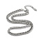 Non-Tarnish 304 Stainless Steel Cuban Link Chain Necklace, Stainless Steel Color, 16.14 inch(41cm)