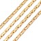 Brass Boston Link Chains, Unwelded, with Spool, Cadmium Free & Nickel Free & Lead Free, Golden, 0.9x0.6mm, about 32.8 Feet(10m)/roll