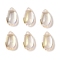 Transparent Glass Charms, Teardrop, Light Goldenrod Yellow, 14x8x5.2mm, Hole: 1.2mm, 10Pcs/set