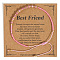 Elegant Natural Gemstone & Glass Seed Round Beads Braided Beaded Bracelets for Women, Hot Pink, Inner Diameter: 11 inch(28cm)