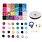 DIY Eyeglasses Chains Making Kits, Including Handmade Polymer Clay Heishi Beads, Silicone Eyeglass Holders, Plastic & Alloy Lobster Claw Clasps, Tiger Tail Craft Wire, Mixed Color