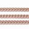Ion Plating(IP) 304 Stainless Steel Curb Chains, Twisted Chains, Unwelded, with Spool, Rose Gold, 3x2x0.6mm, about 32.8 Feet(10m)/roll