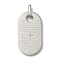 Anti-Tarnish 304 Stainless Steel Pendants, Oval with Cross & Word Charm, Stainless Steel Color, 33x18x2mm, Hole: 5x2.5mm