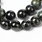 Natural Kambaba Jasper Beads Strands, Round, 4mm, Hole: 1mm, about 88~90pcs/strand, 15 inch