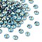 Preciosa® Crystal Hotfix Flatback Stones, Czech Crystal, Round(438 11 612 Chaton Rose VIVA 12 ®), 30150 200 Denim Blue AB, SS16(3.8~4mm)