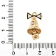 Латунные микропаве прозрачные подвески с фианитом KK-S531-24G-3