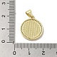 Латунные микропаве прозрачные подвески с фианитом KK-I708-03A-G-3