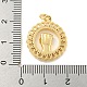 Латунные микропаве прозрачные подвески с фианитом KK-U007-01G-09-3