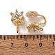 Фурнитура для ушей из латуни с микропаве из кубического циркония KK-F898-19D-G-3