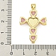 Подвески из кубического циркония с покрытием из латуни KK-U029-01G-01-3