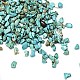 Синтетический бирюзовые бусы чип G-O103-04A-1