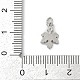 Латунный микропаве кубический цирконий с эмалевыми подвесками KK-G526-08P-3