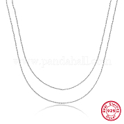 925 двойное колье из чистого серебра XE7887-3