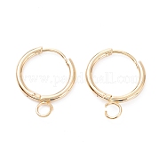 201 фурнитура для сережек-колец Huggie Hoop из нержавеющей стали STAS-P283-01Q-G
