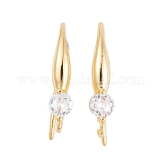 Стойки обшивки латунь кубический цирконий серьги крючки KK-S374-05G-05