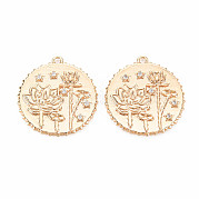 Латунные микропаве прозрачные подвески с фианитом KK-S364-191