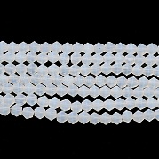 Нити бусин из матового нефрита EGLA-A039-J4mm-MD05
