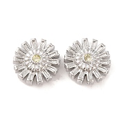 Латунные микропаве из прозрачного кубического циркония KK-S389-17P