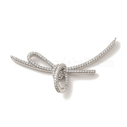 Подвески из кубического циркония с покрытием из латуни KK-R160-02P-1