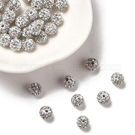 Pave disco бусины RB-Q195-6mm-001-1
