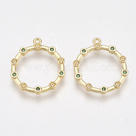 Сеттинги для кулона (стразов) из латуни  KK-T038-516A-1