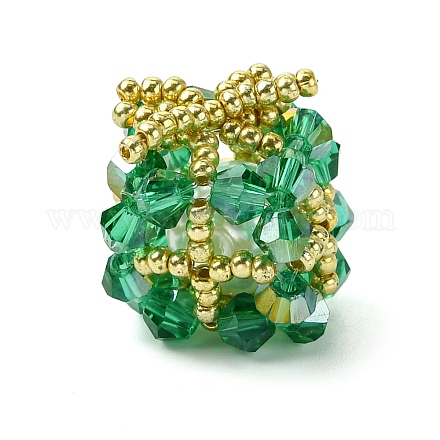 Рождественские бусины бисерные подвески PALLOY-MZ00299-03-1