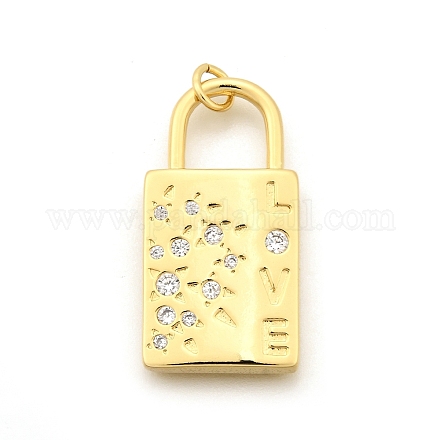 Латунные микро проложить кубического циркония подвески KK-K401-30G-1