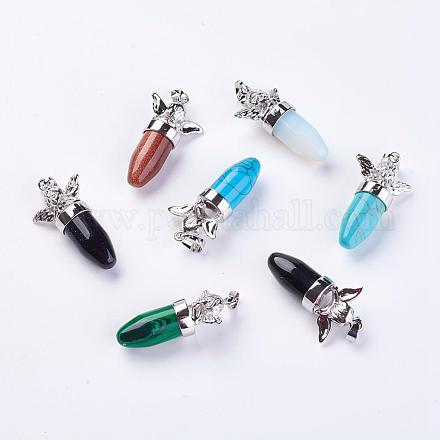 Натуральные / синтетические подвески из смешанного камня G-E397-P-1