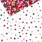 CHGCRAFT 750Pcs 5 Colors Glass Crackle Beads Spray Painted Crackle Glass Beads Handcrafted Round Beads Crackle Druk Czech Crystal Pressed Beads for Jewelry Making