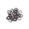 Metal Open Jump Rings, Round, Gunmetal, 20x2mm